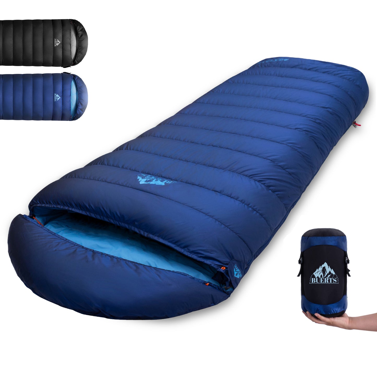 BUERTS Down Sleeping Bag,Ultralight and Warm,Sleeping bag for adults suitable 3 seasons use,lightweight is highly portable and ideal for hiking,backpacking and camping.(B1400))