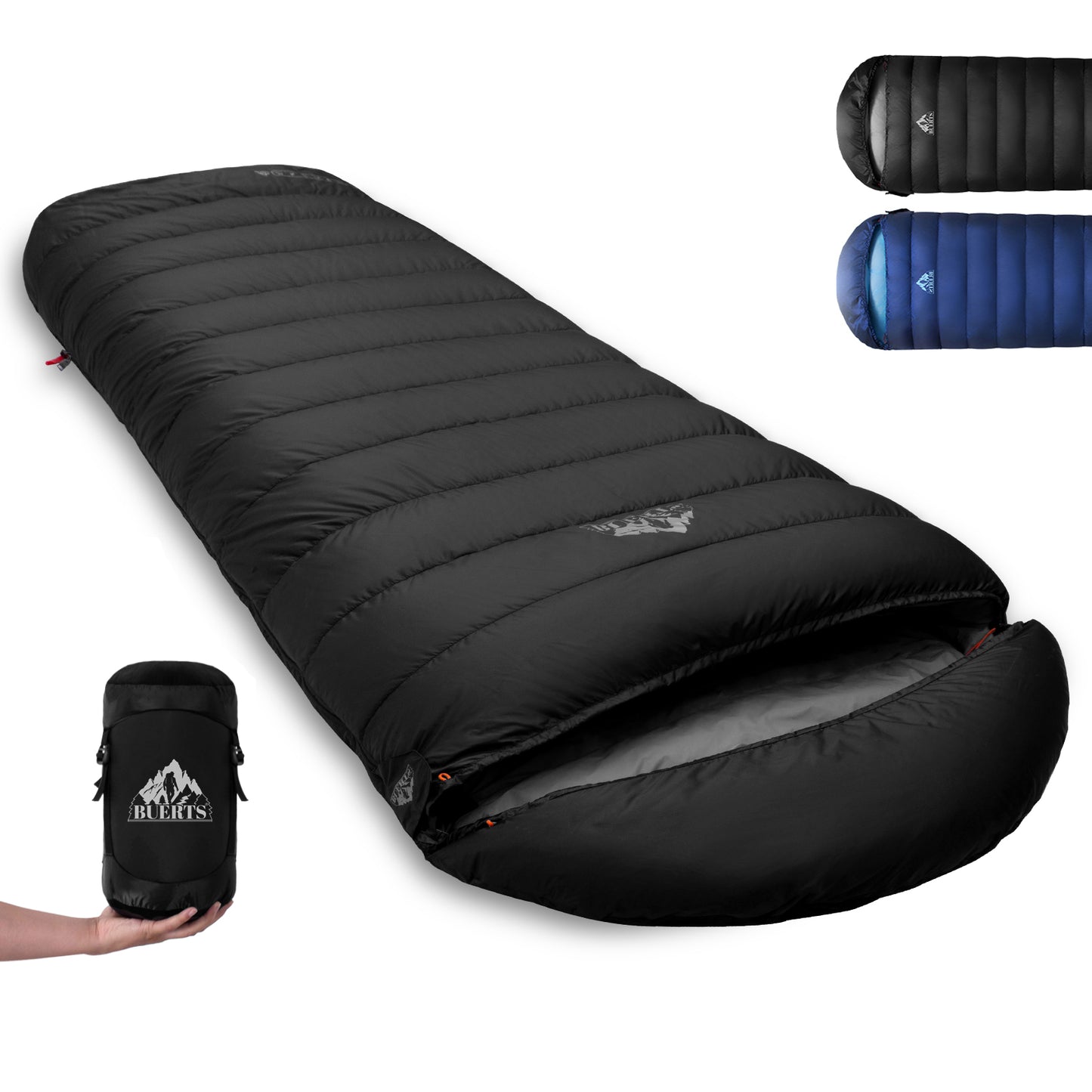 BUERTS Down Sleeping Bag,Ultralight and Warm,Sleeping bag for adults suitable 3 seasons use,lightweight is highly portable and ideal for hiking,backpacking and camping.(B1400))