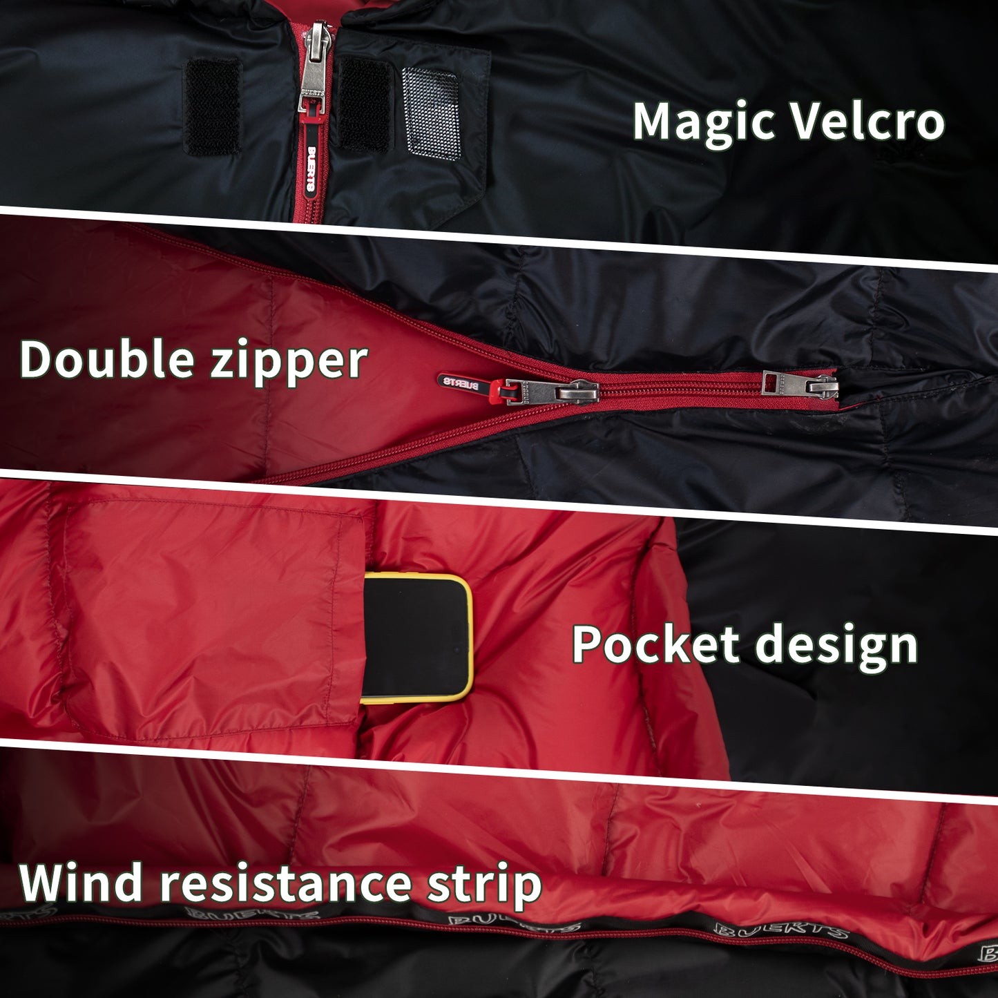 BUERTS Down Sleeping Bag,Ultralight and Warm,Sleeping bag for adults suitable 3 seasons use,lightweight is highly portable and ideal for hiking,backpacking and camping.(C400)