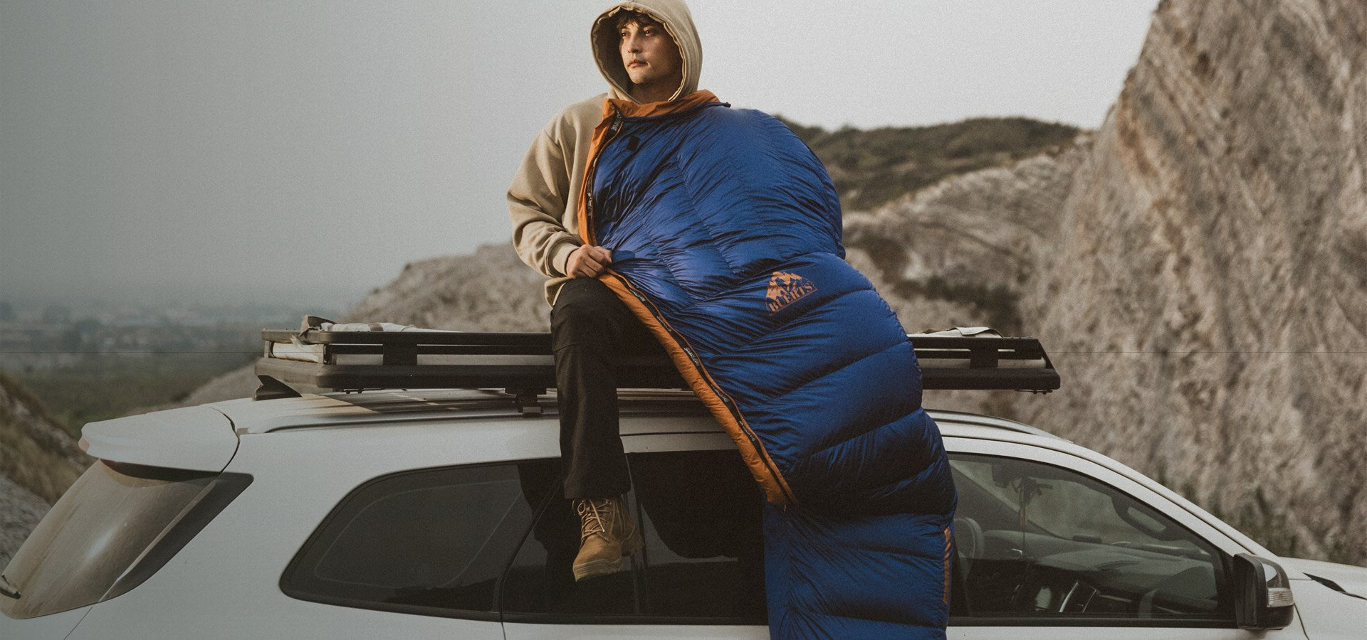BUERTS down sleeping bag for camping and backpacking