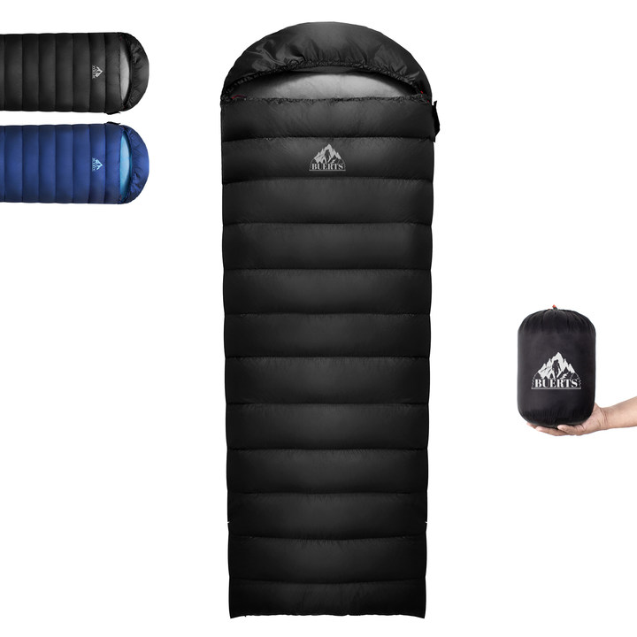 BUERTS Down Sleeping Bag,Ultralight and Warm,Sleeping bag for adults suitable 3 seasons use,lightweight is highly portable and ideal for hiking,backpacking and camping.(B400)