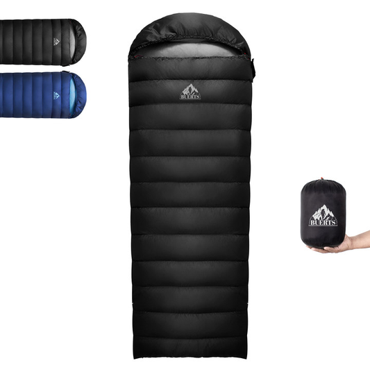 BUERTS Down Sleeping Bag,Ultralight and Warm,Sleeping bag for adults suitable 3 seasons use,lightweight is highly portable and ideal for hiking,backpacking and camping.(B400)