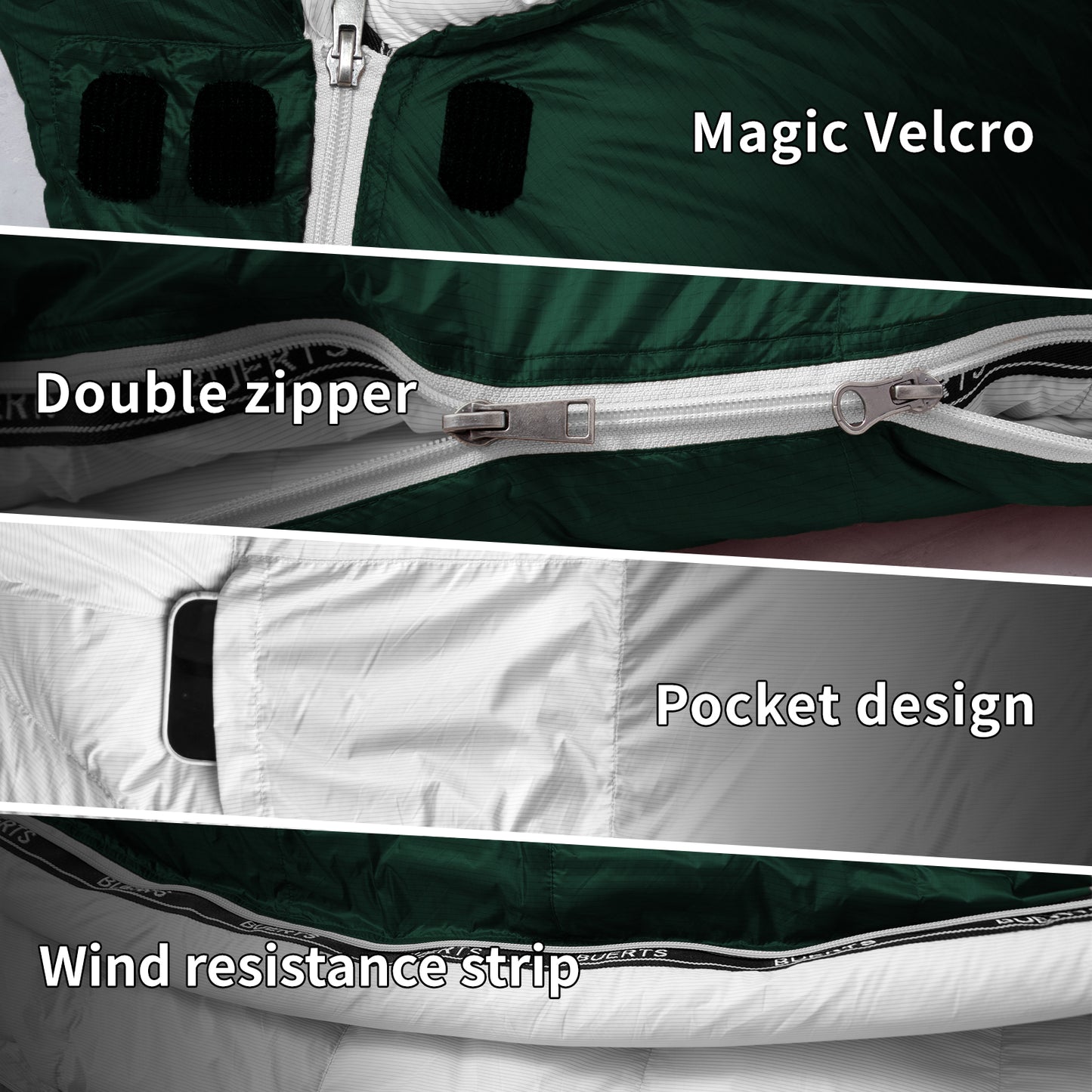 BUERTS Lightweight Down Sleeping Bag for Backpacking