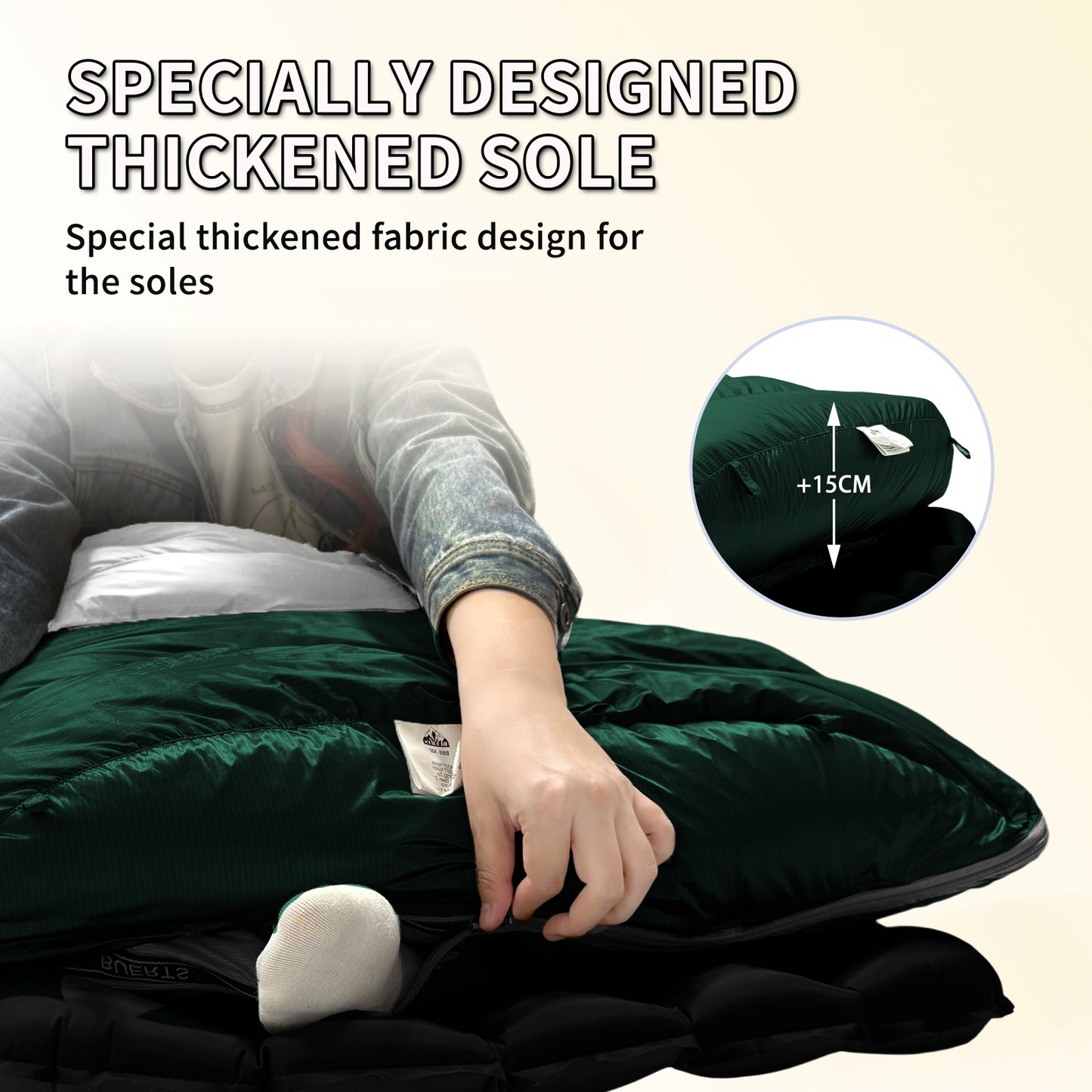 BUERTS Lightweight Down Sleeping Bag for Backpacking