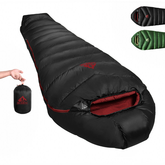 BUERTS Down Sleeping Bag,Ultralight and Warm,Sleeping bag for adults suitable 3 seasons use,lightweight is highly portable and ideal for hiking,backpacking and camping.（C400）