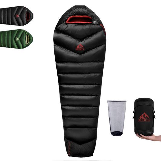 BUERTS Down Sleeping Bag,Ultralight and Warm,Sleeping bag for adults suitable 3 seasons use,lightweight is highly portable and ideal for hiking,backpacking and camping.（C800)